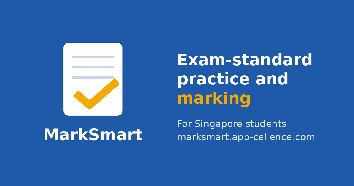 Marks Plus Note Book MarkSmart | Exam-standard practice and marking for Singapore students